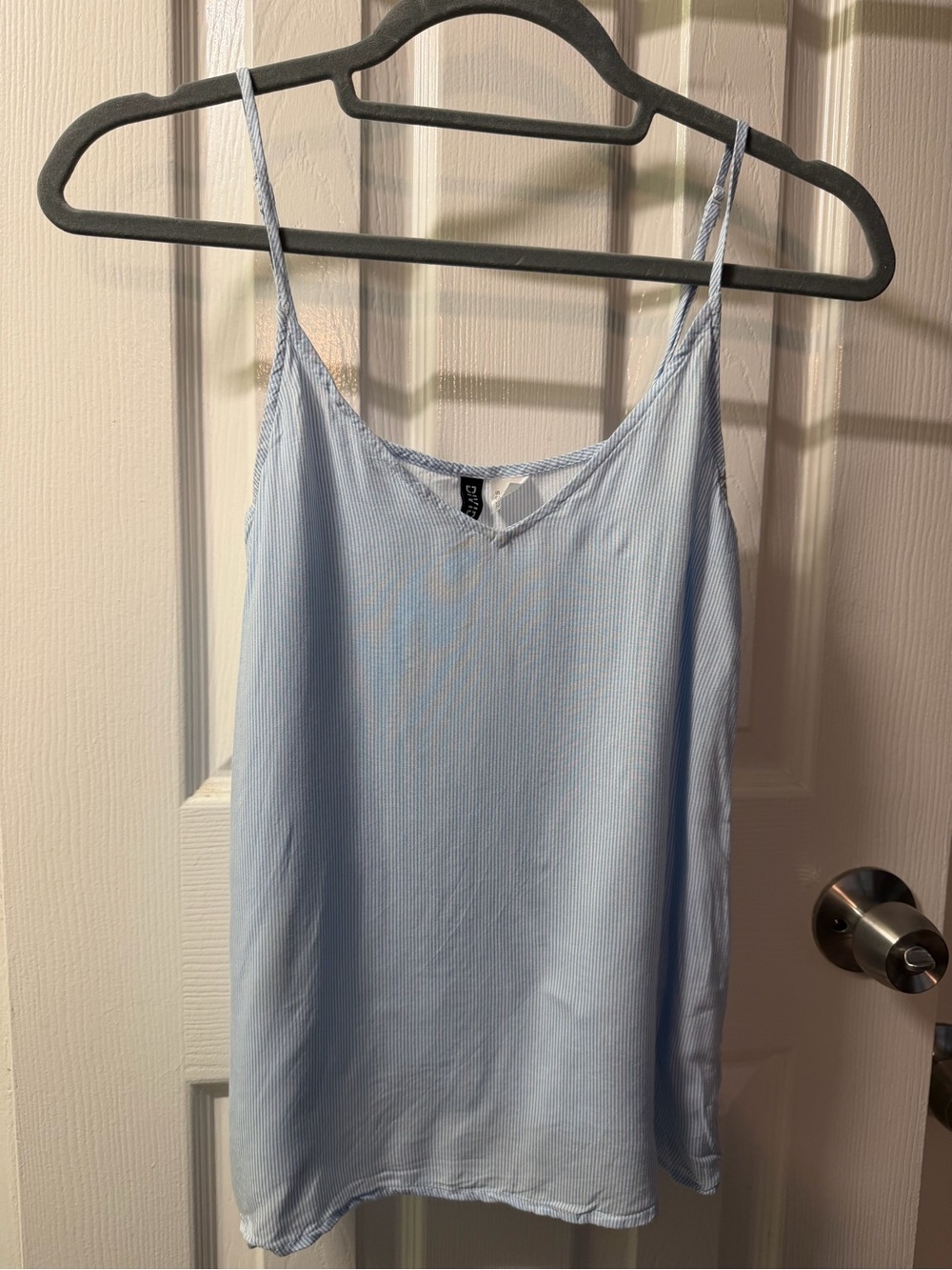 Divided Pale Blue Spaghetti Strap Cami Size 2